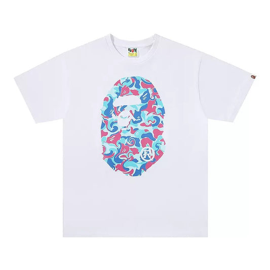 Bape Street Cotton Loose Couple Casual T-shirt Half Sleeve Shirt D101
