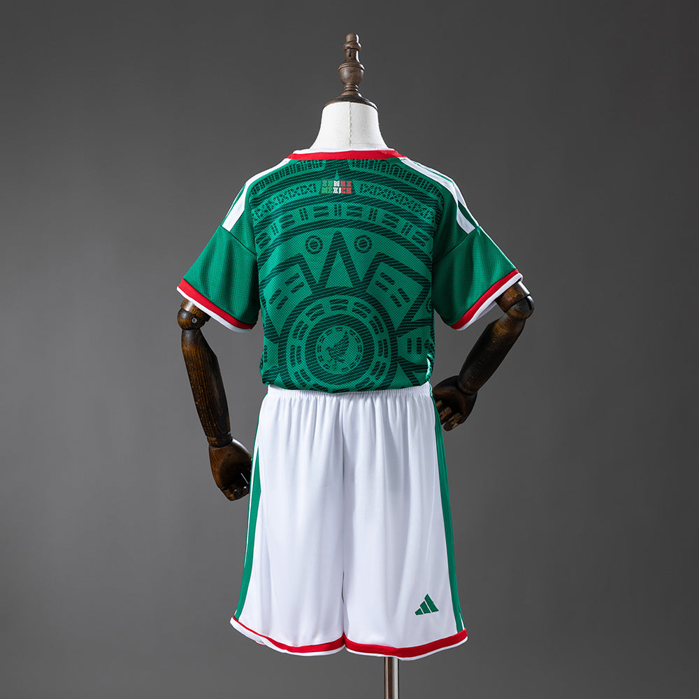 Kids Mexico Jersey 2026 World Cup Home Football Kit