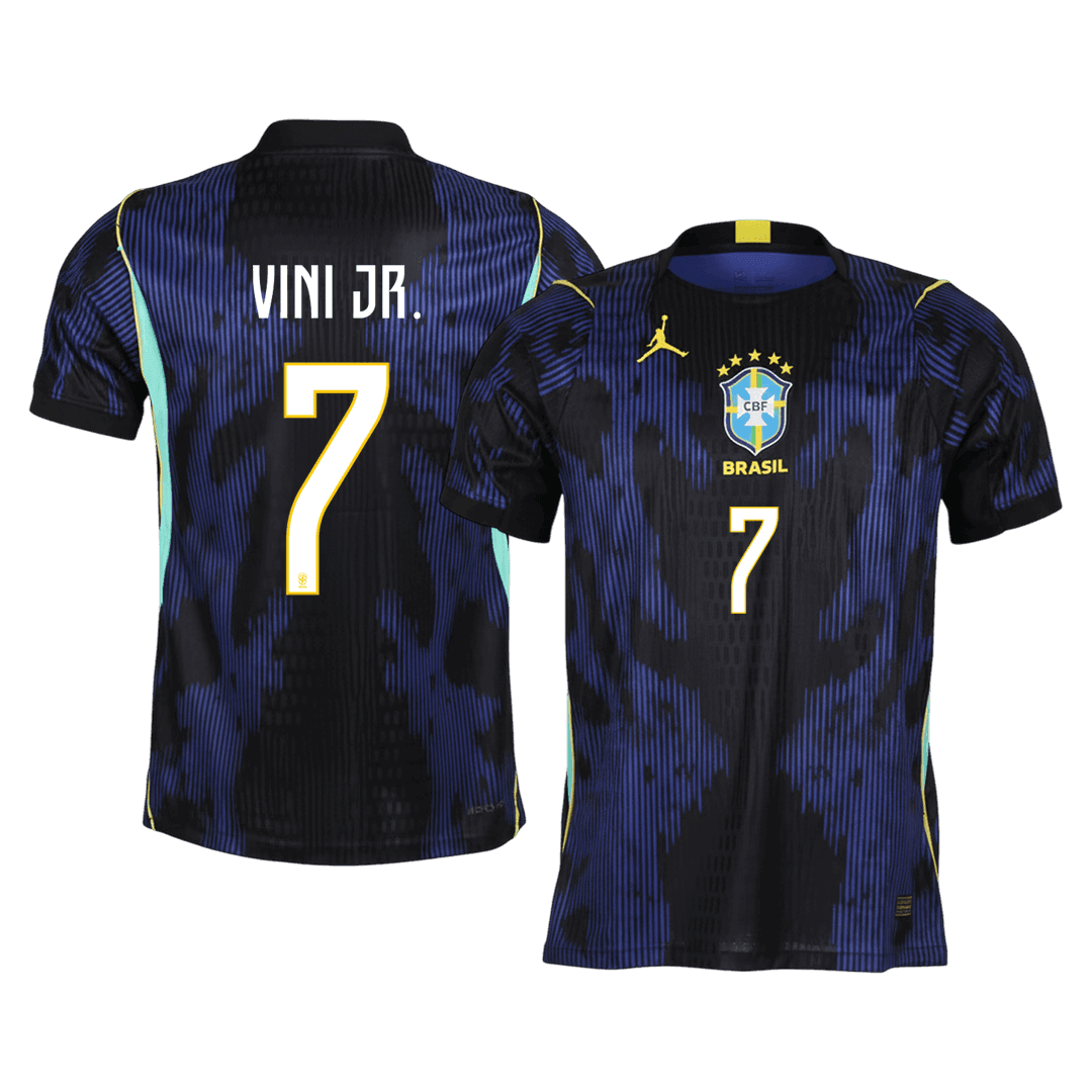 VINI JR. #7 Mens Brazil World Cup Away Jersey 2026 - Player Version (Slim Fit)