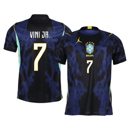 VINI JR. #7 Mens Brazil World Cup Away Jersey 2026 - Player Version (Slim Fit)