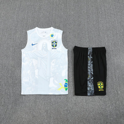 Brazil Vest Set Training Tracksuits 25/26 Football Kit Soccer Jersey
