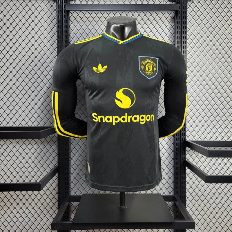 Player Version Manchester United Jersey 25/26 Third Long Sleeves Football Kit Soccer Jersey