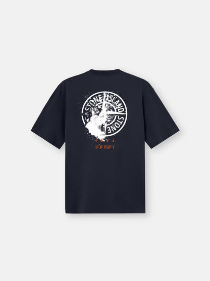 Stone Island 'Desert' Print T-Shirt in Navy