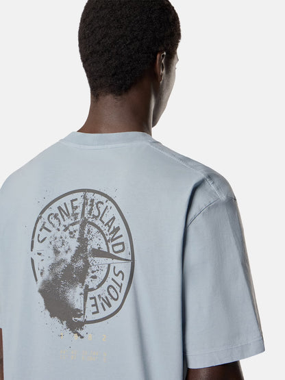 Stone Island 'Desert' Print T-Shirt in Ash Grey