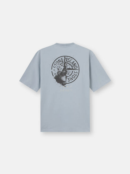 Stone Island 'Desert' Print T-Shirt in Ash Grey