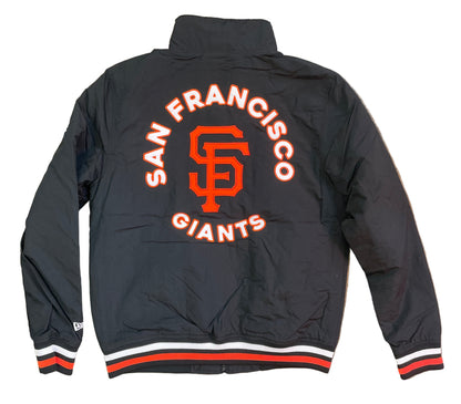New Era Men's San Francisco Giants Throwback Nylon Full- Zip Jacket