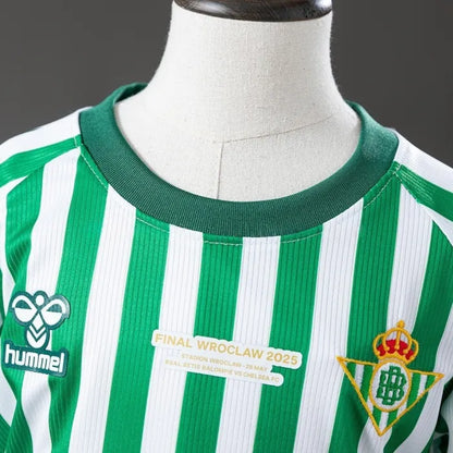 Kids Real Betis Jersey 25/26 League Final Special Football Kit