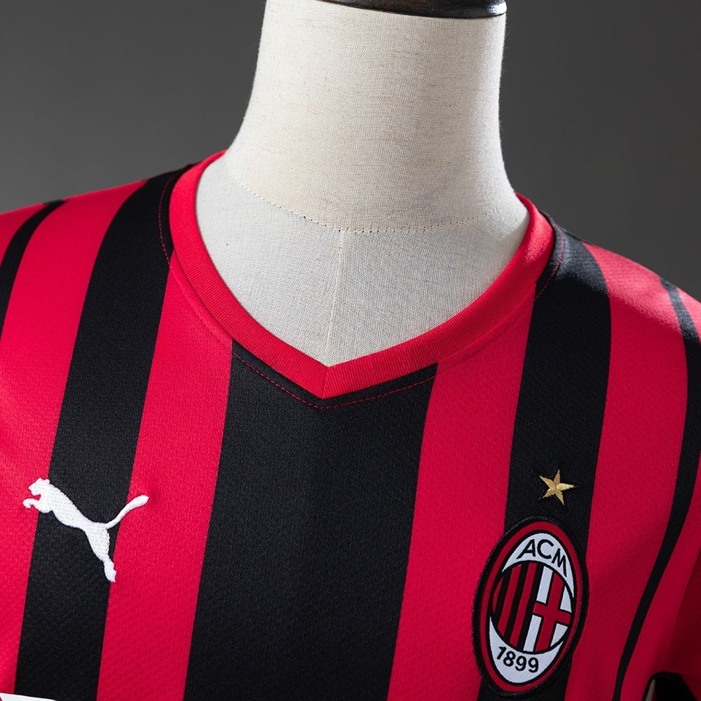 AC Milan Home Jersey 2021-22 Retro Football Kit Soccer Jersey