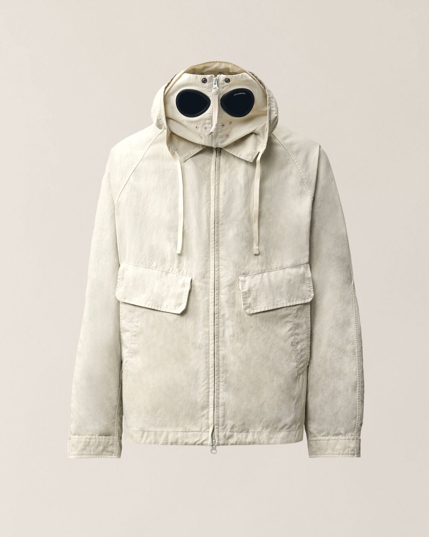 C.P. Company Twill Mixed Explorer Jacket in Silver Birch