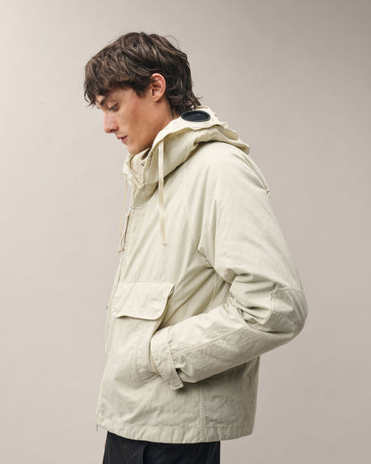 C.P. Company Twill Mixed Explorer Jacket in Silver Birch