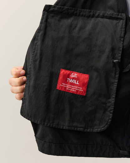 C.P. Company Twill Mixed Explorer Jacket in Black