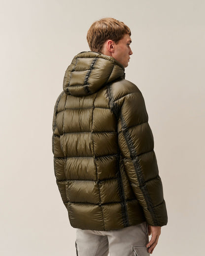 C.P. Company D.D. Shell Lens Puffer Jacket in Ivy Green