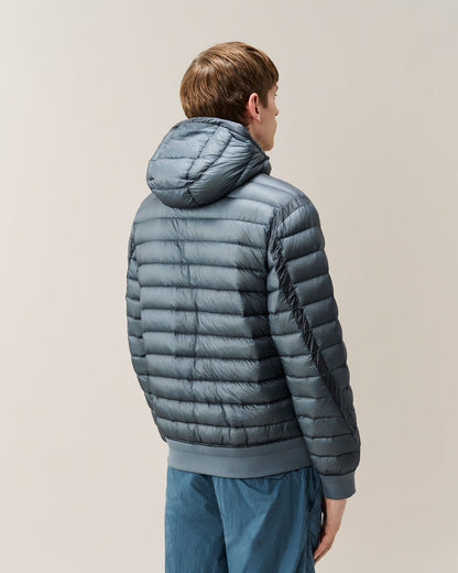C.P. Company D.D. Shell Hooded Lens Down Jacket in Orion Blue