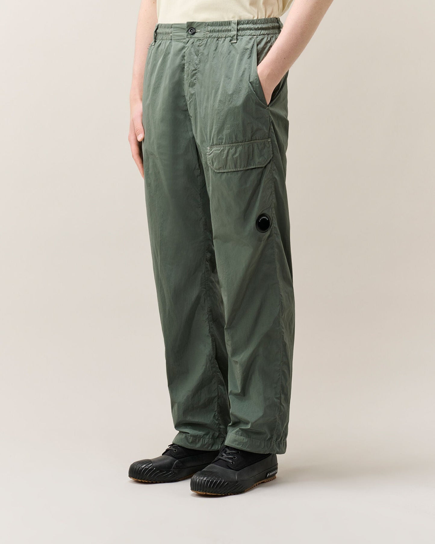 C.P. Company Chrome-R Regular Lens Cargo Pants in Castor Grey