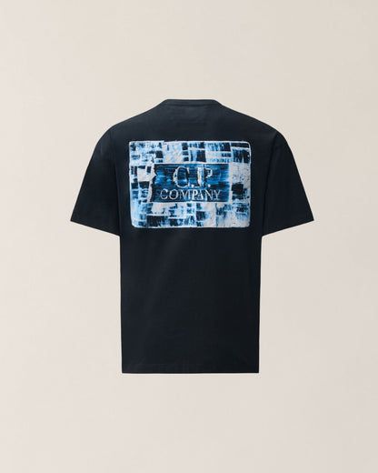 C.P. Company 30/1 Jersey Graphics T-Shirt in Black