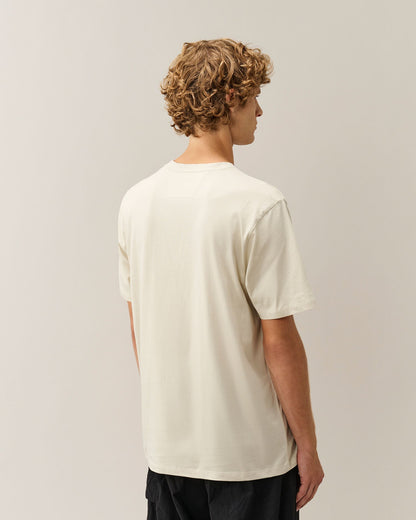 C.P. Company Stitch Block Logo T-Shirt in Silver Birch