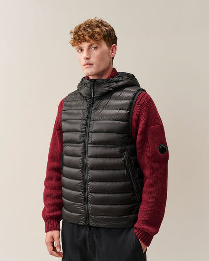 C.P. Company D.D. Shell Goggle Down Gilet in Black