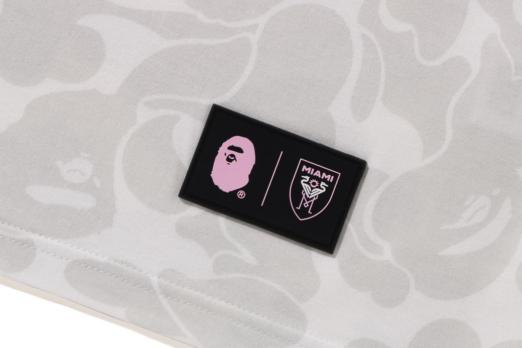 Bape Miami Short Sleeve Set 100% Cotton Round Embroidered Badge Unisex Loose T-Shirt