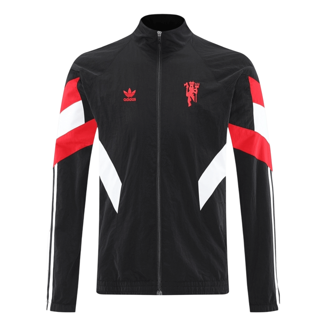 2025/26 Manchester United Black Windbreaker Jacket