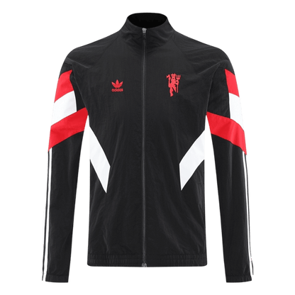 2025/26 Manchester United Black Windbreaker Jacket