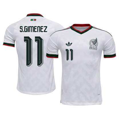 S.GIMENEZ #11 Mens Mexico World Cup Away Jersey 2026 - Player Version (Slim Fit)