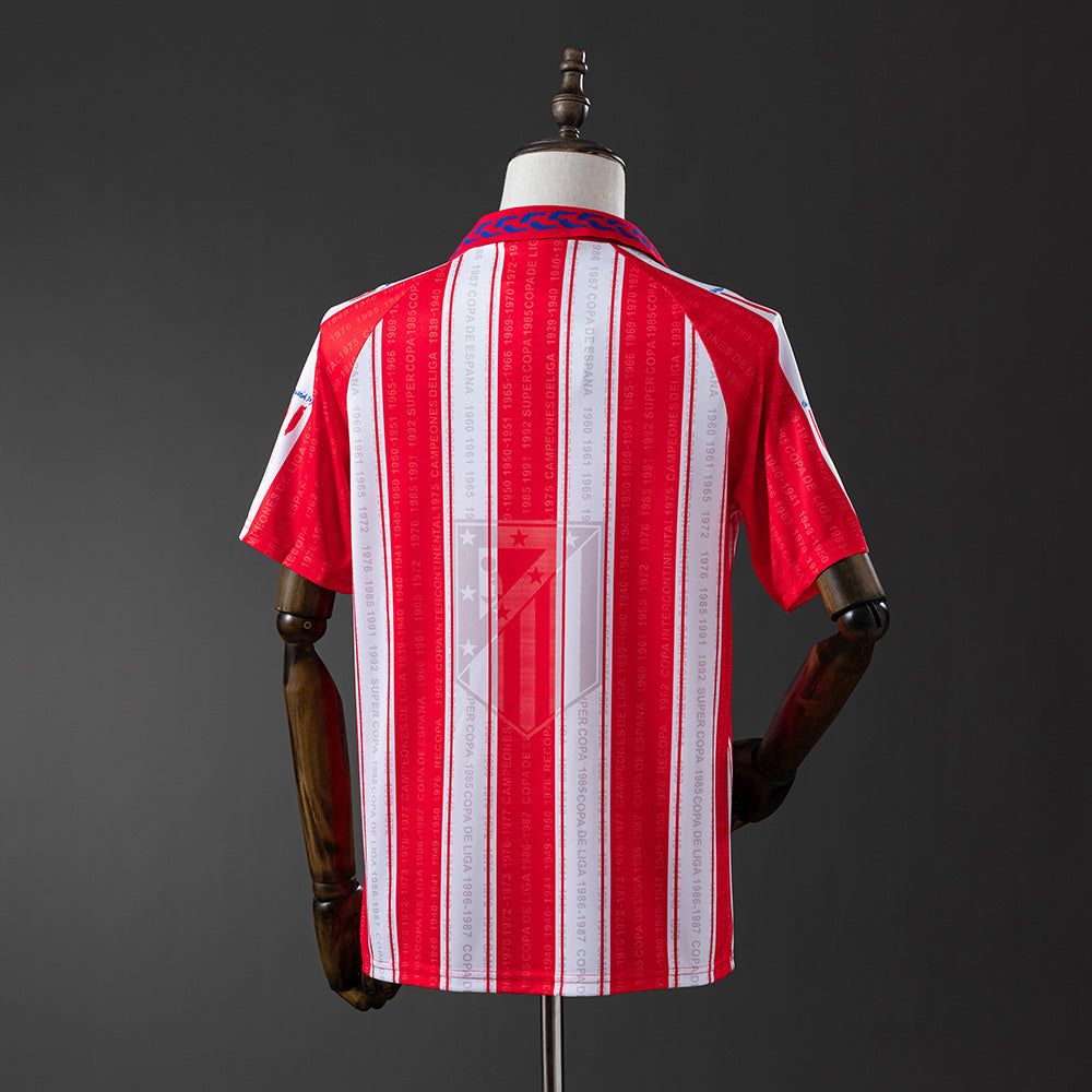 Atletico Madrid Jersey 1995-96 Home Retro Football Kit