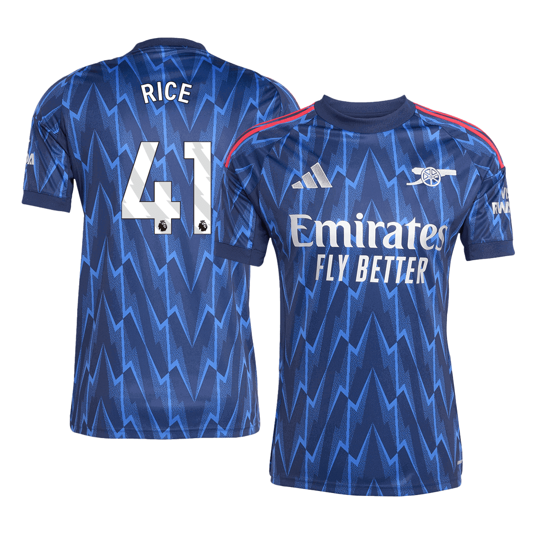 RICE #41 Mens Arsenal Away Jersey 2025/26