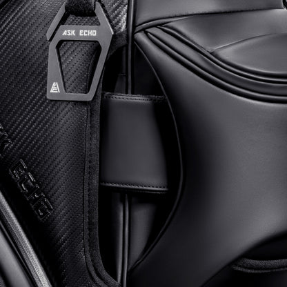ASK ECHO Cart Strap Sleeve – Premium Cart Bag Protection Cover for High-End Leather Golf Bags / Black