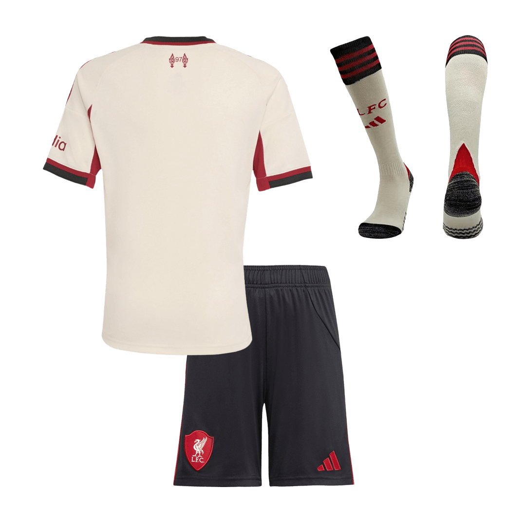 Kids Liverpool Away Full Kit 2025/26