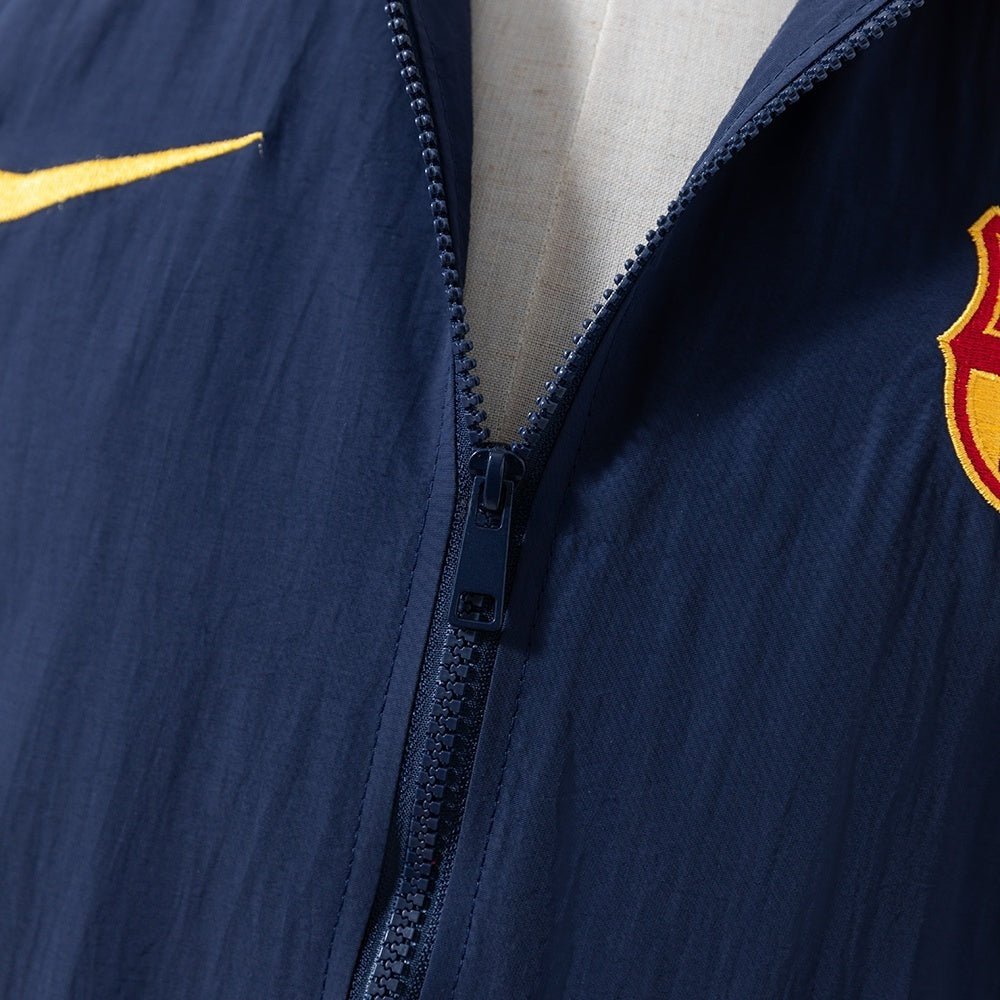 Barcelona Windbreaker 2025/26 Blue Football Soccer Jacket