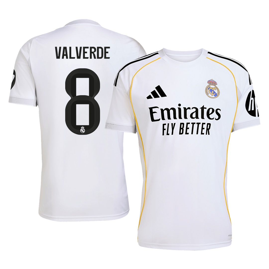 VALVERDE #8 Mens Real Madrid Home Jersey 2025/26 [PREMIUM]