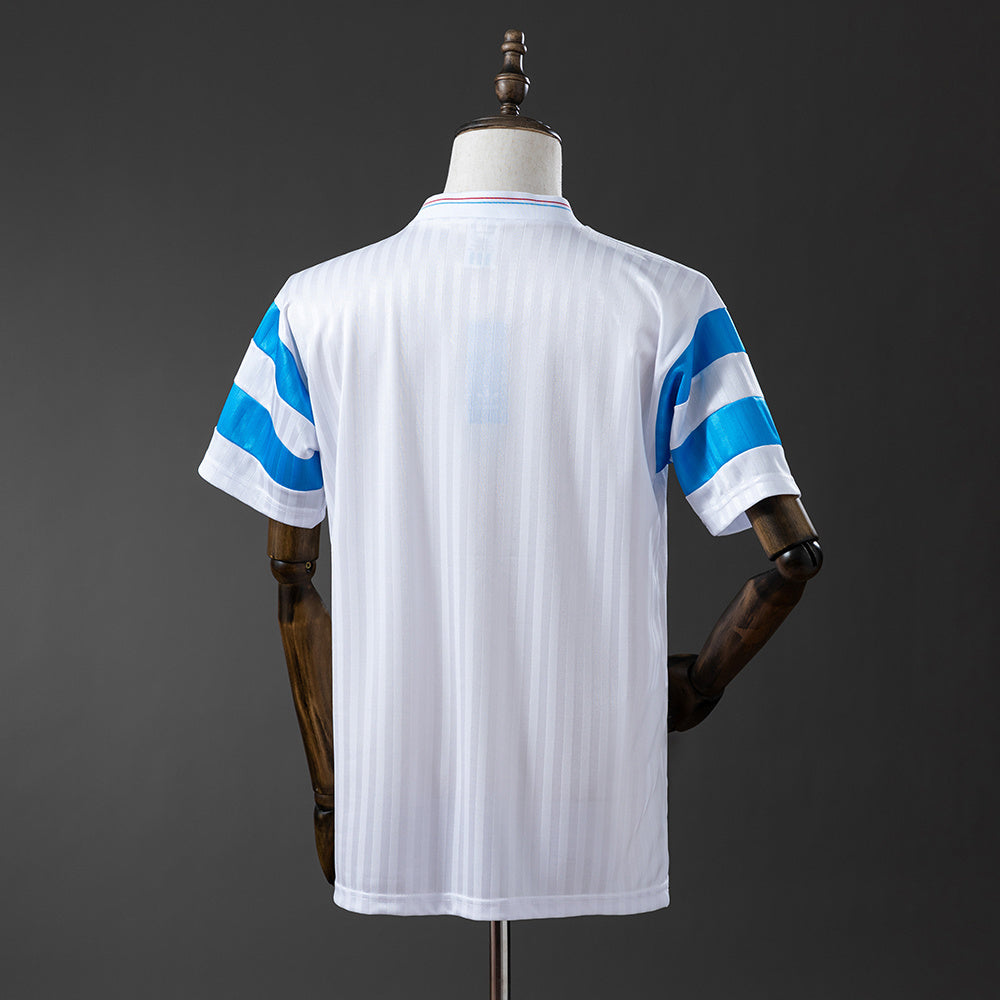 Marseille Jersey 1990-91 Home Retro Kit