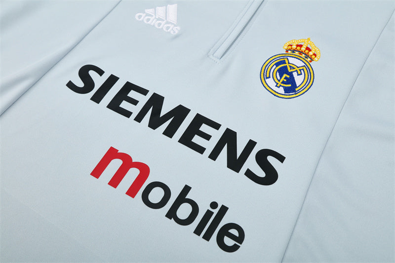 Retro Real Madrid Training Tracksuits 2004-05 Football Kit Soccer Jersey