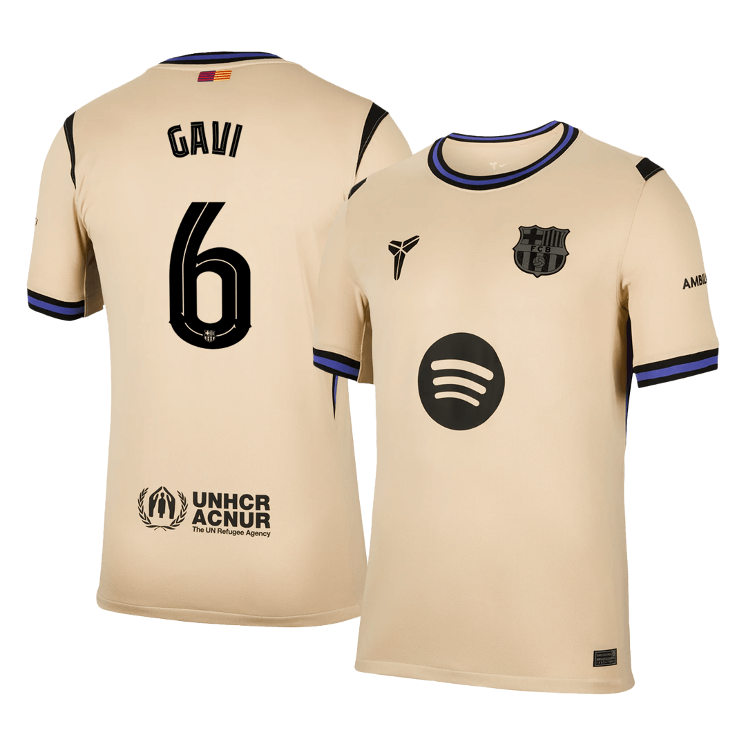 GAVI #6 Mens Barcelona Away Jersey 2025/26 - UCL