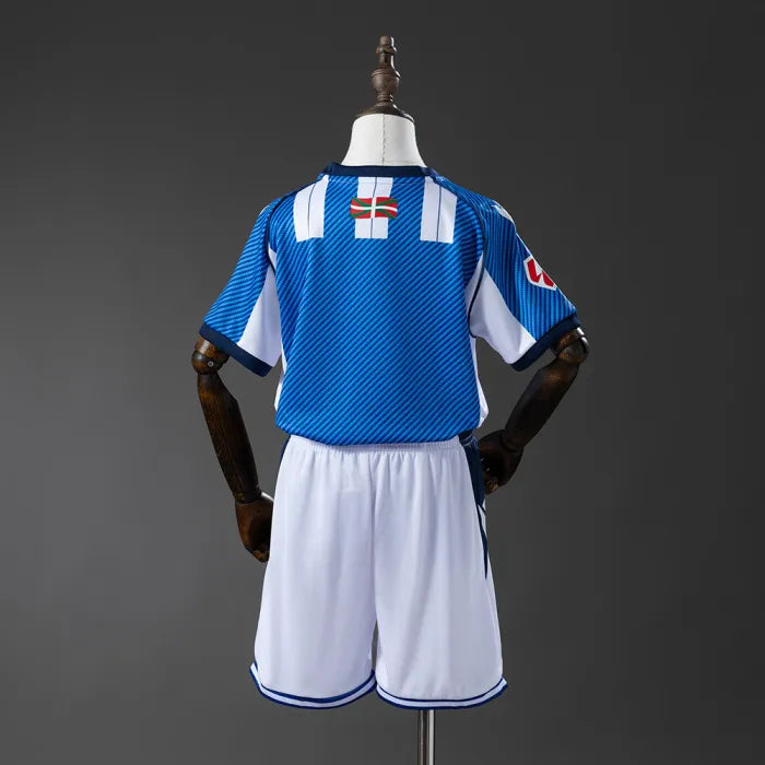 Kids Real Sociedad Jersey 2025/26 Home Football Kit
