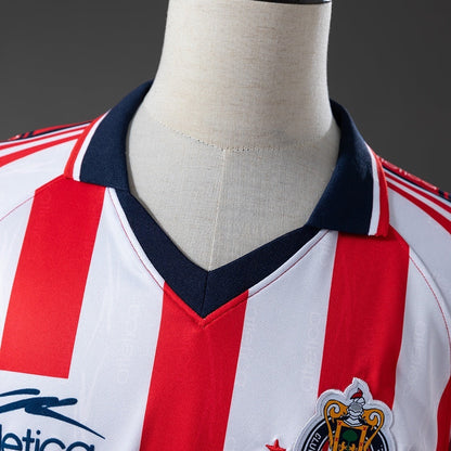 Retro Chivas Home Jersey 1998-1999 Long Sleeves Football Kit Soccer Shirt