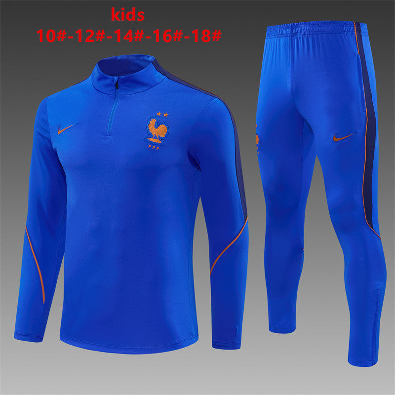 Kids France Training Tracksuits 2026 Football Kit Soccer Jersey