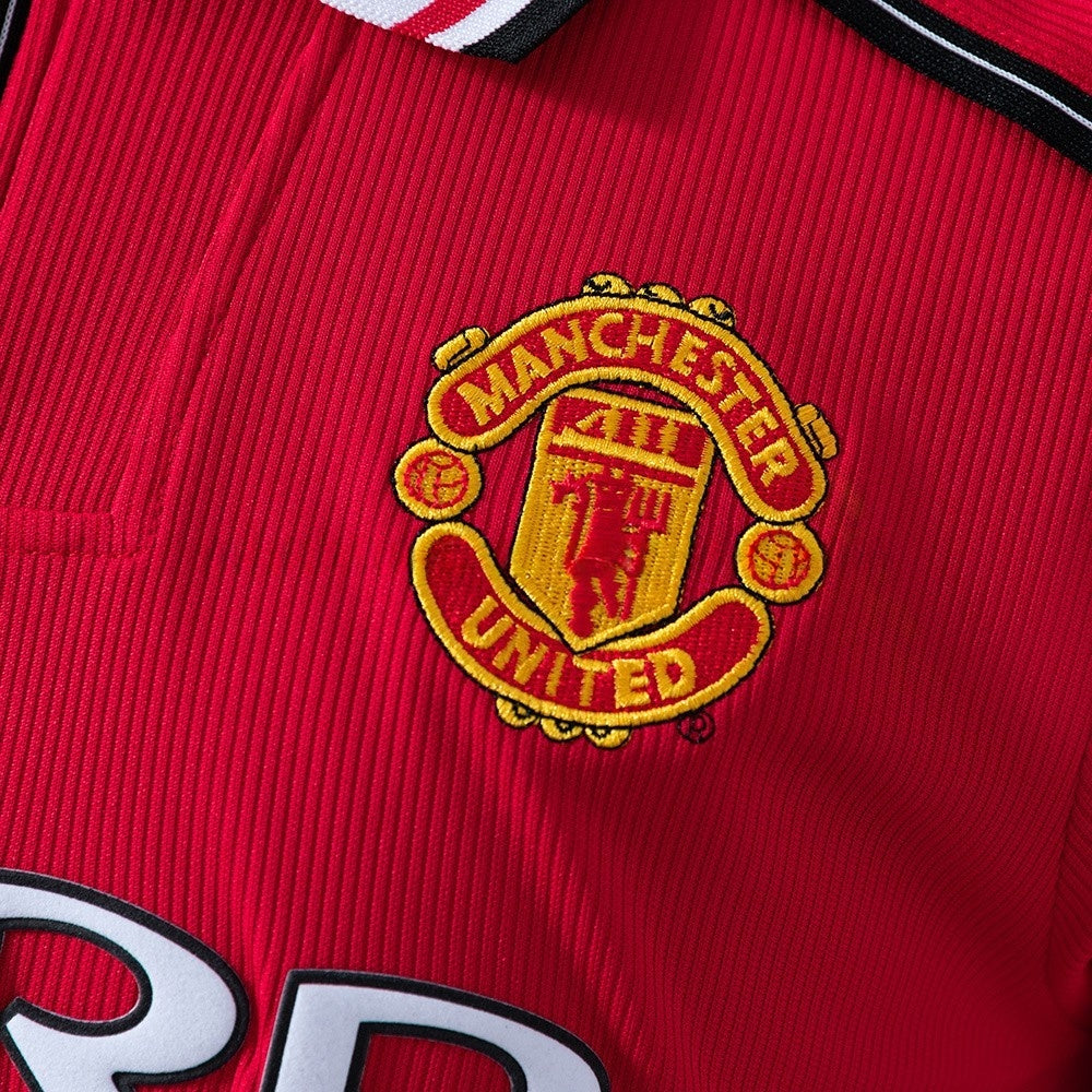 Manchester United Jersey1998-99 Home Retro Football Kit Long Sleeves