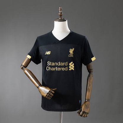 Retro Liverpool Black Jersey 2019-20 Football Kit Soccer Jersey
