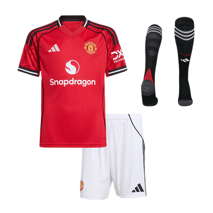 Kids Manchester United Home Full Kit 2025/26