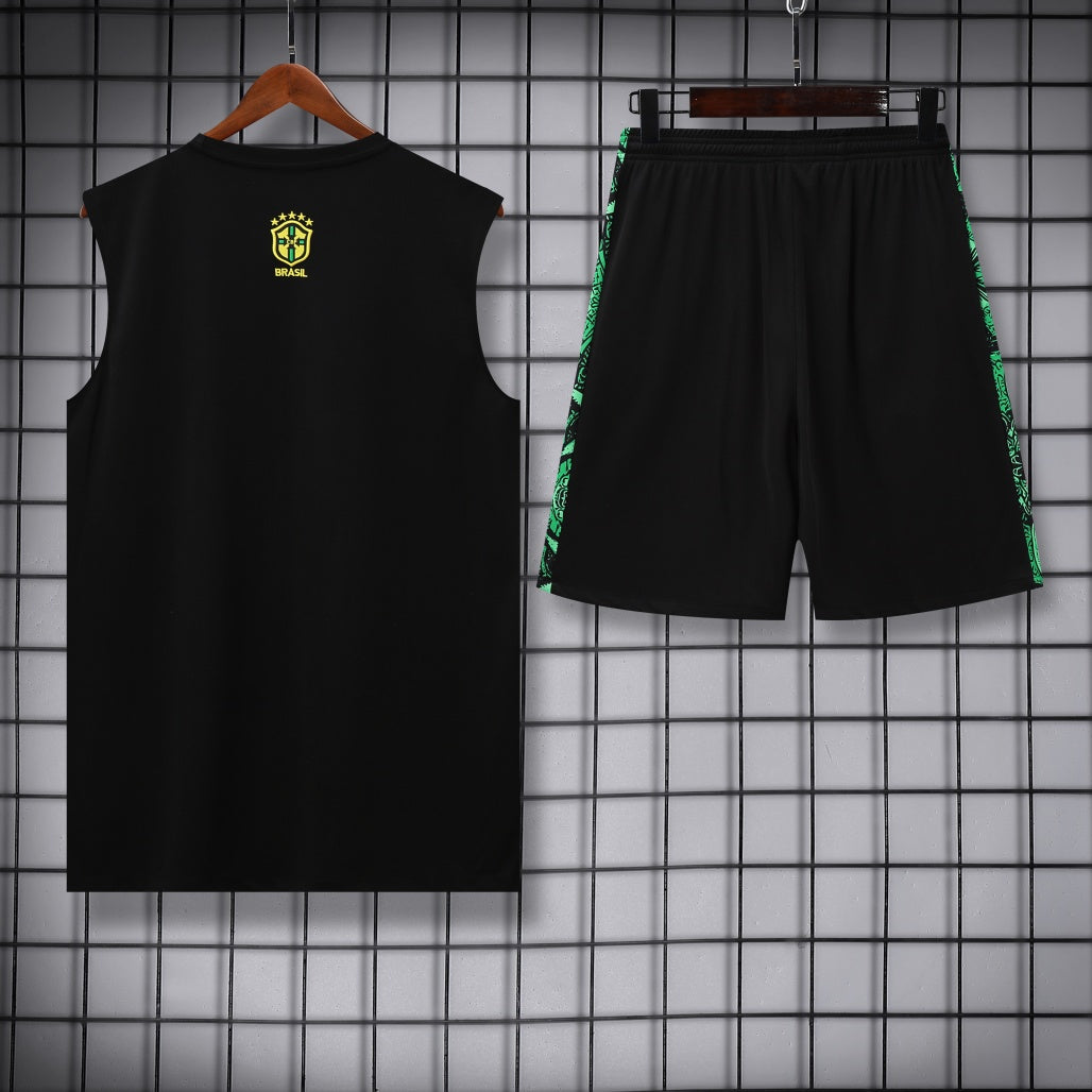 Brazil Vest Set Training Tracksuits 25/26 Football Kit Soccer Jersey