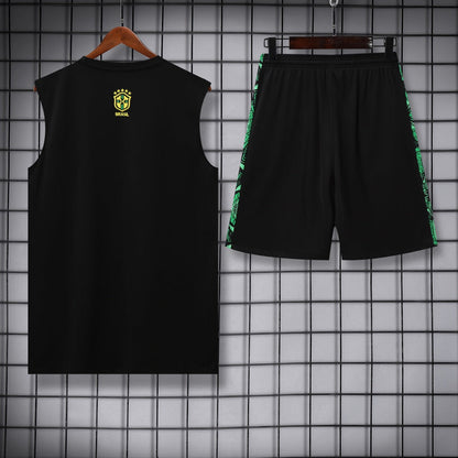 Brazil Vest Set Training Tracksuits 25/26 Football Kit Soccer Jersey
