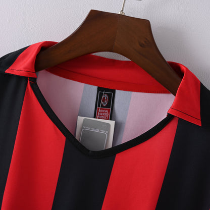 Retro AC Milan Jersey 1988-89 Home Football Kit Soccer Jersey