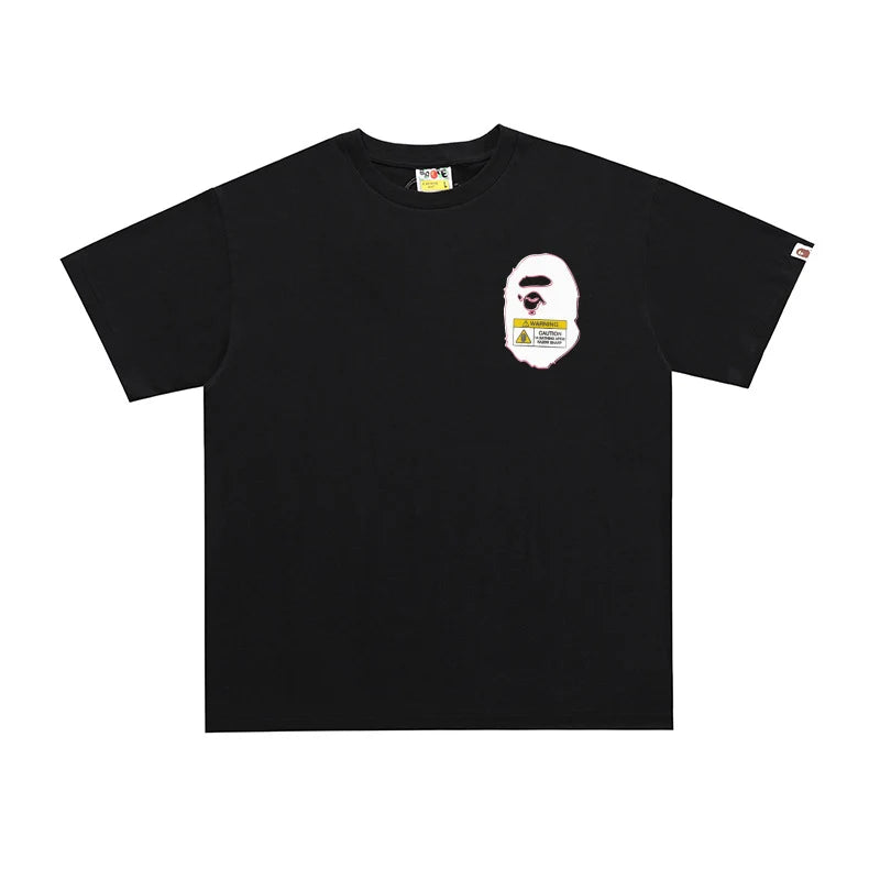 Bape Street Cotton Loose Couple Casual T-shirt Half Sleeve Shirt D356