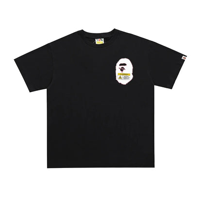 Bape Street Cotton Loose Couple Casual T-shirt Half Sleeve Shirt D356
