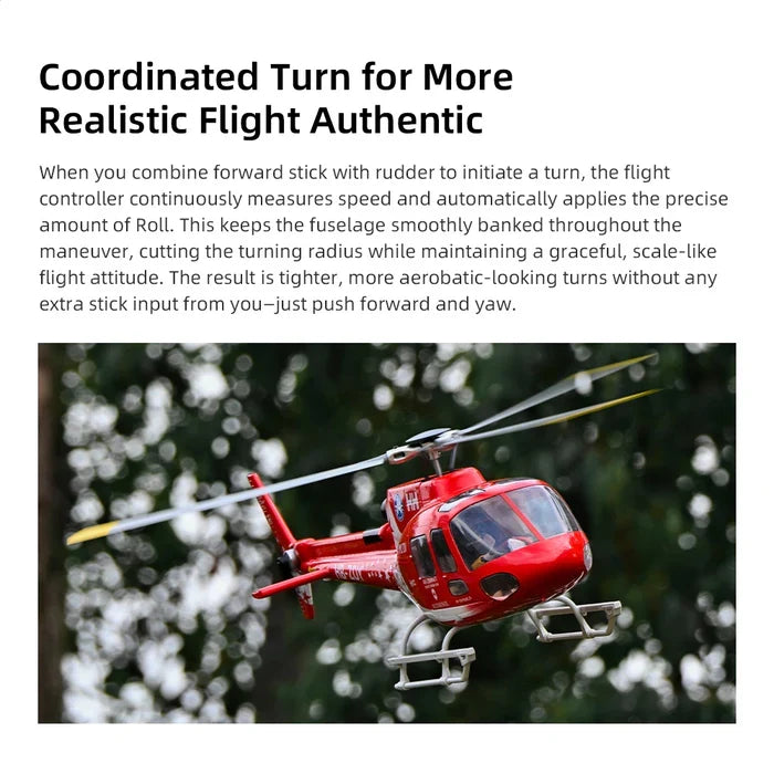 FLYWING AS350 RC Helicopter 470 Class ACE Flight Controller 6CH GPS LED Light RTF