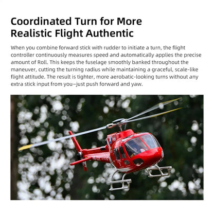 FLYWING AS350 RC Helicopter 470 Class ACE Flight Controller 6CH GPS LED Light RTF