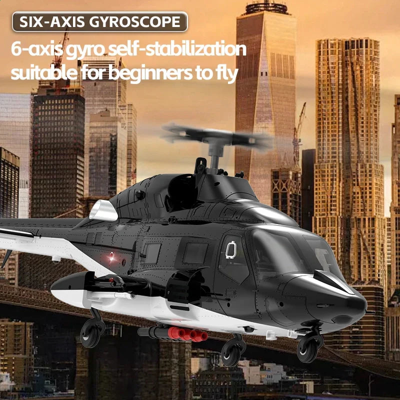 YUXIANG F02 Airwolf RC Helicopter Auto Stabilized 6CH 6-Axis Gyro Optical Flow Positioning Helicopter