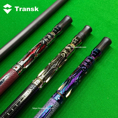 Transk Metal Dragon Slayer Jump Cue - Carbon Fiber Shaft with Sheepskin Grip-13mm tip