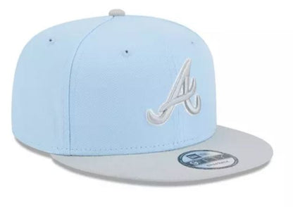 New Era Atlanta Braves 2-Tone Color Pack 59FIFTY Fitted Hat-Light Blue/Gray